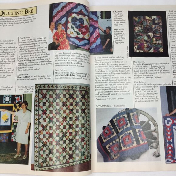 Vintage Quilters Newsletter Magazine Issue 328 December 2000 New Quilt Patterns - Picture 10 of 14